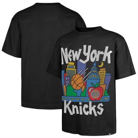 Men's '47 Black New York Knicks Sigma Foundation Premium Heavyweight T-Shirt