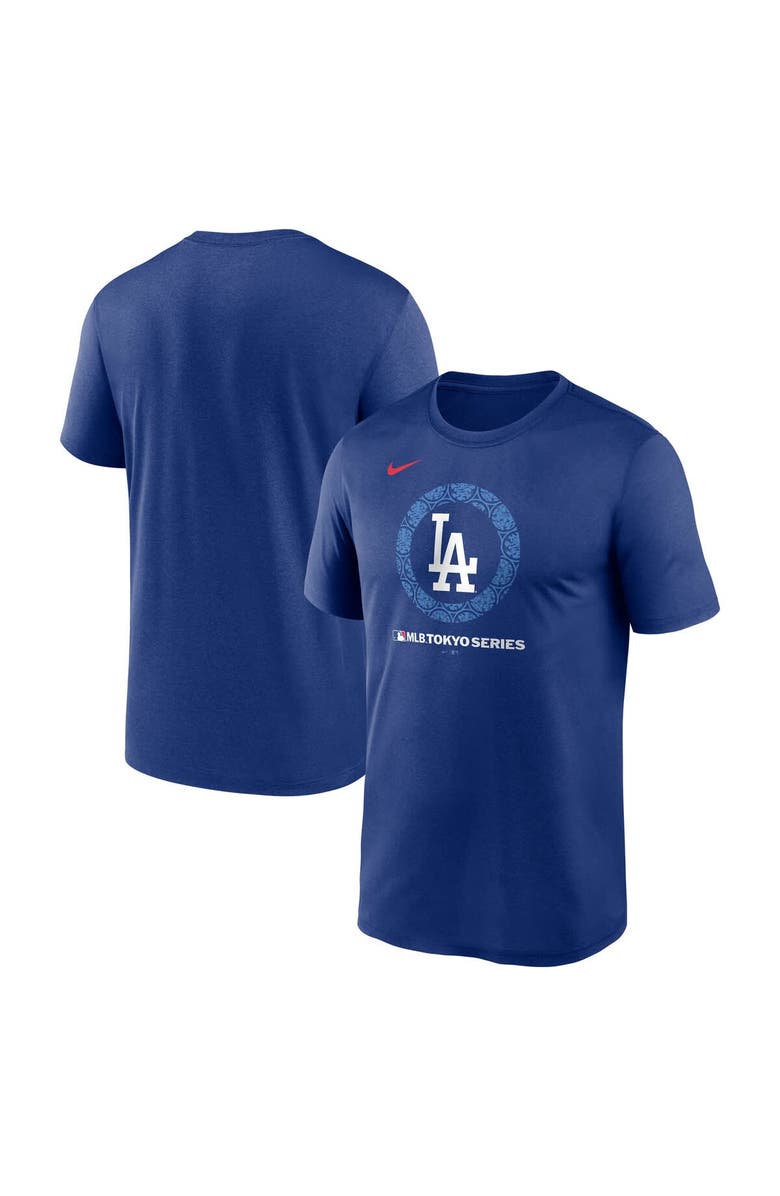 Nike Men's Nike Royal Los Angeles Dodgers 2025 MLB World Tour: Tokyo Series Legend Logo T-Shirt, Alternate, color, 