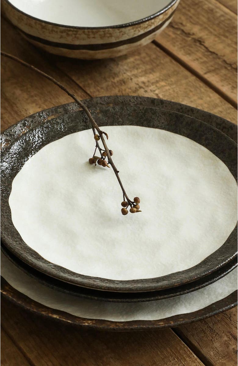 Stone Lain Lucy Porcelain 16-Piece Dinnerware Set, Alternate, color, Beige