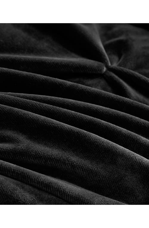 Juicy Couture Kiss 5-piece Pleat Plush Comforter Set In Black
