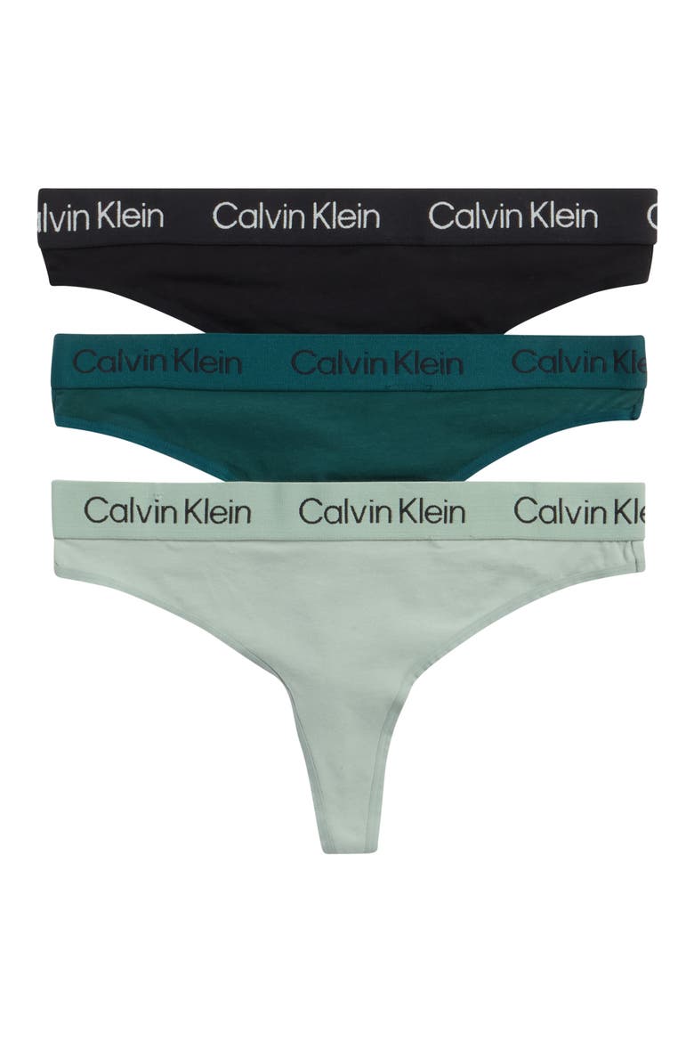 3-Pack Thong, Main, color, SEA MOSS/ SAGE MEADOW/ BLACK