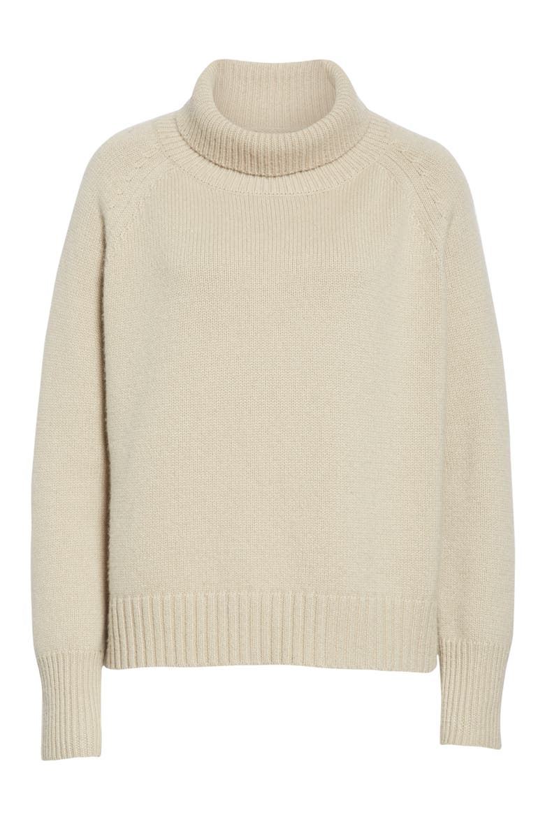 Lanie Cashmere Turtleneck Sweater, Alternate, color, STONE