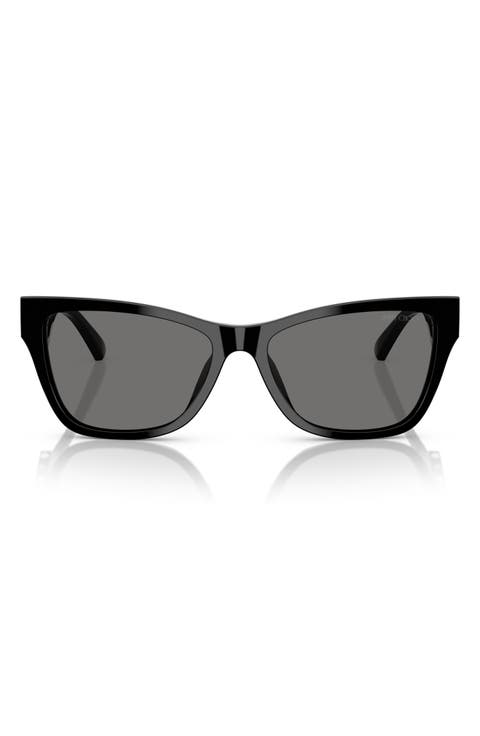 55mm Polarized Pillow Sunglasses