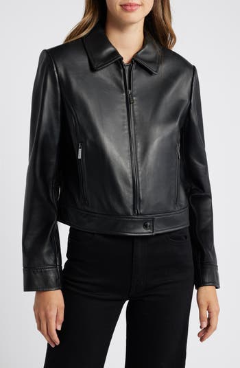 MICHAEL Michael Kors Leather Jacket | Nordstromrack MICHAEL Michael Kors Leather Jacket | Nordstromrack