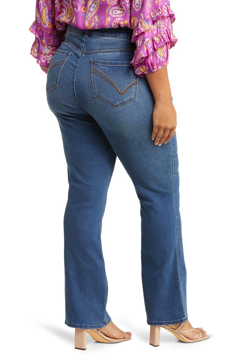Wit & Wisdom 'Ab'Solution High Waist Itty Bitty Bootcut Jeans, Alternate, color, 