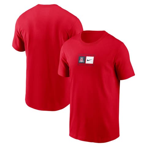 Men's Nike Red Arizona Wildcats Campus Logo Swoosh T-Shirt