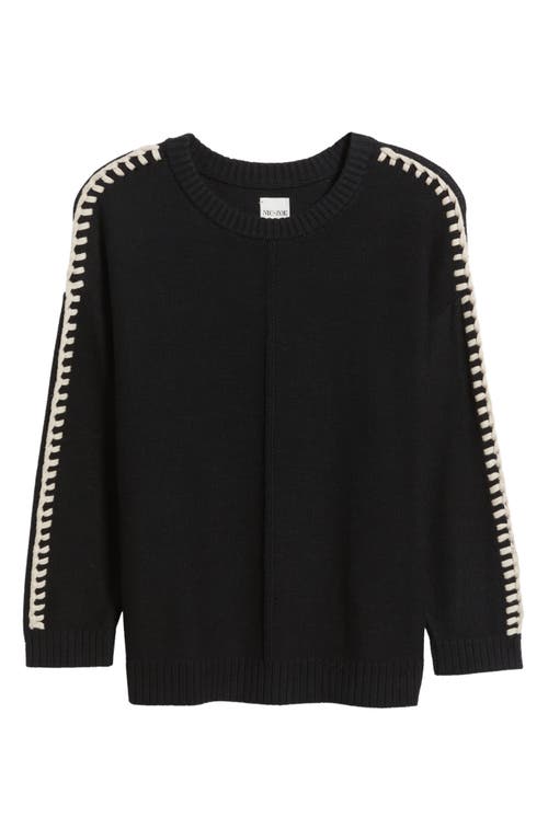 Nic + Zoe Nic+zoe Lace Up Relaxed Sweater