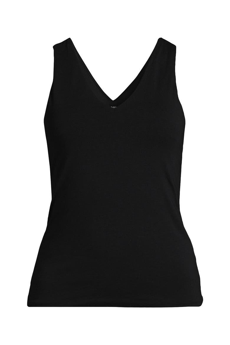 Slender Tank Top, Alternate, color, Black