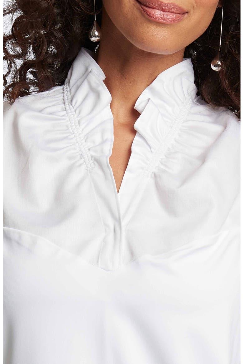 Tammy Ruffle Sleeveless Top, Alternate, color, WHITE