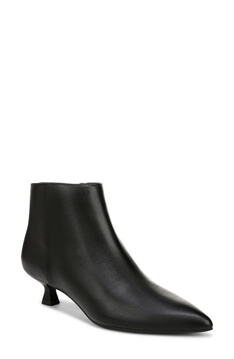 Maya Pointed Toe Kitten Heel Bootie (Women)
