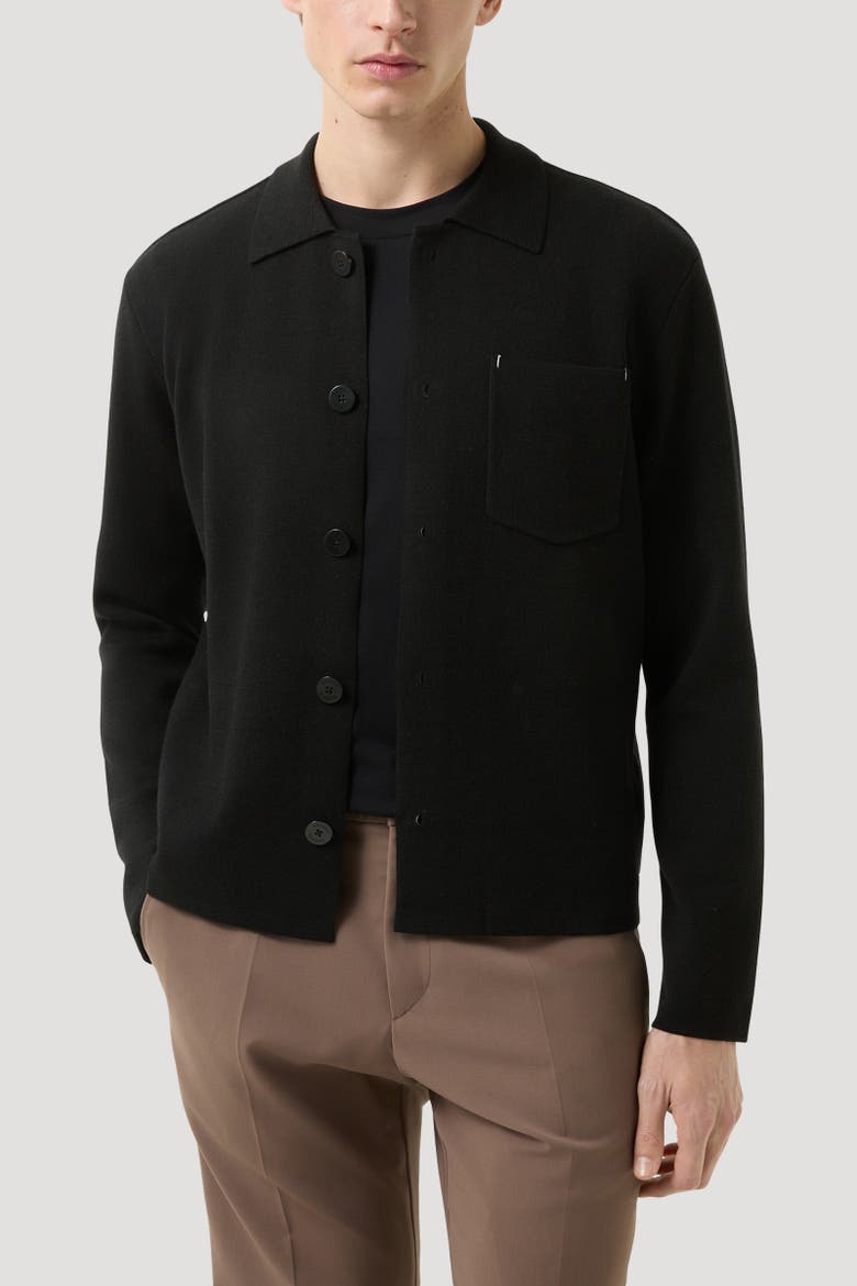 Olaf Knit Jacket, Alternate, color, Black