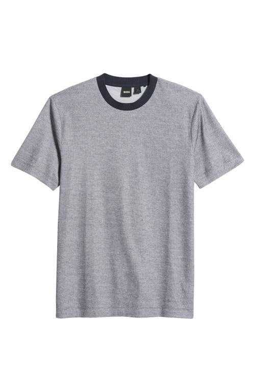 Hugo Boss Boss Thompson Cotton T-shirt In Gray
