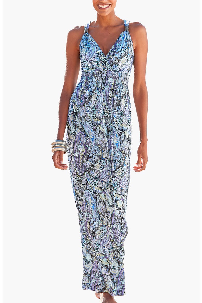 Women's Paisley Print Maxi Dress, Main, color, Multi Print