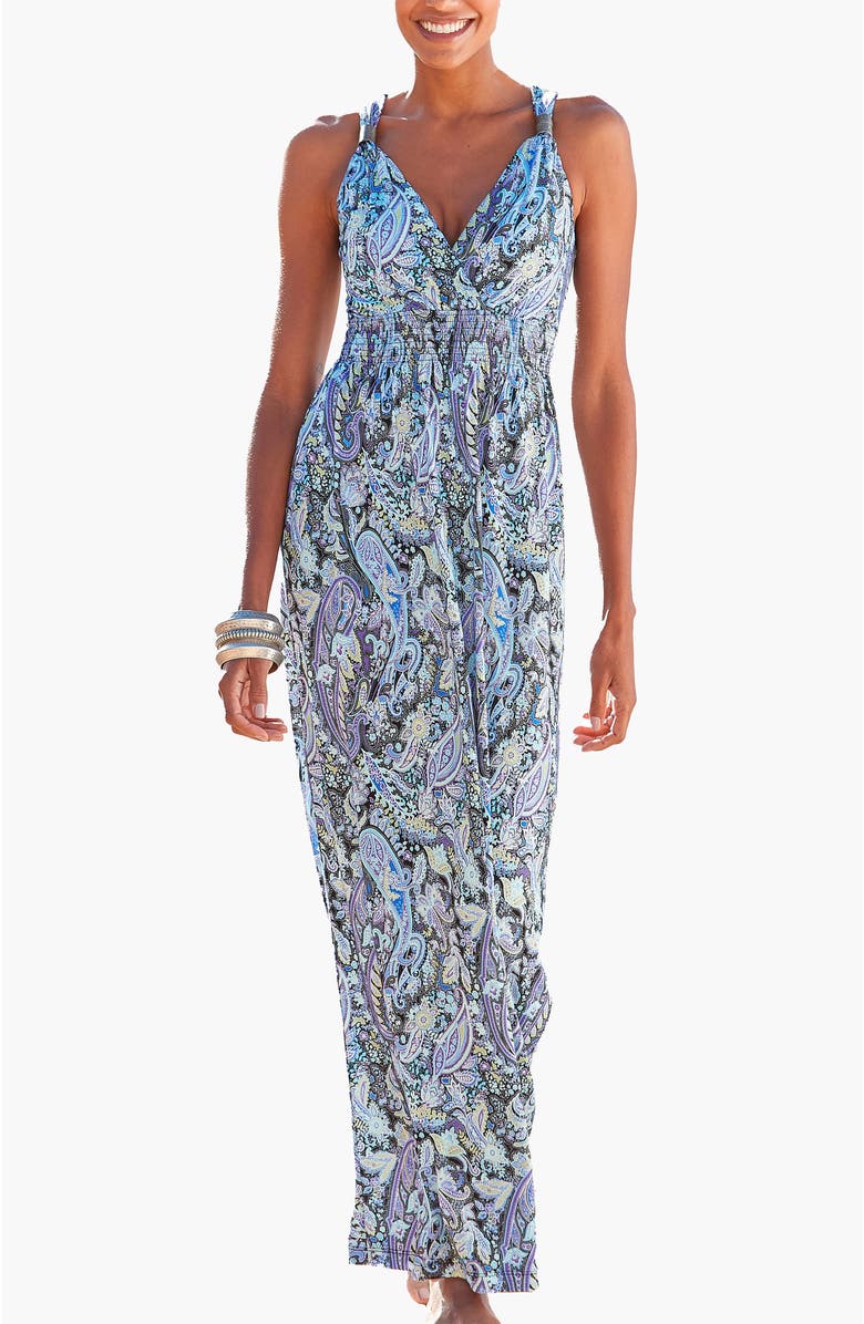 LASCANA Women's Paisley Print Maxi Dress, Main, color, Multi Print