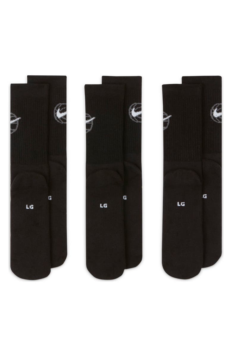 Nike Dri-FIT 3-Pack Everyday Cushioned Basketball Socks, Alternate, color,