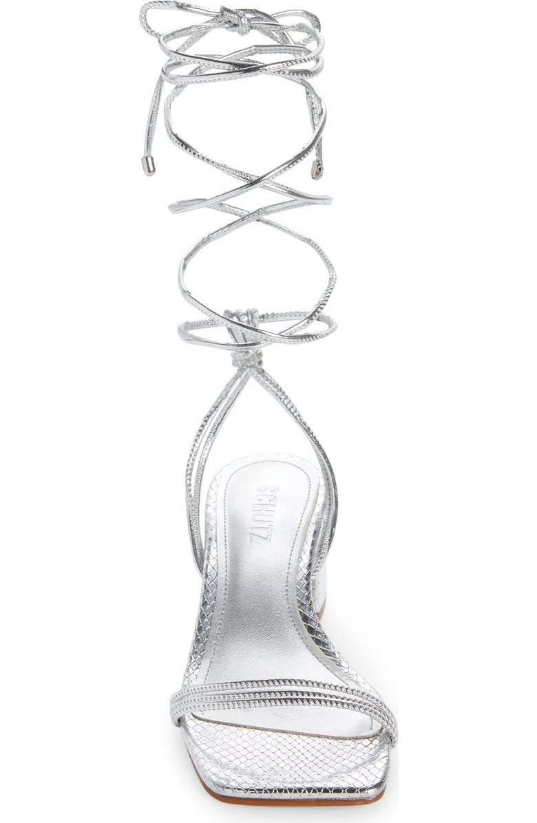 Schutz Thea Ankle Wrap Sandal, Alternate, color,