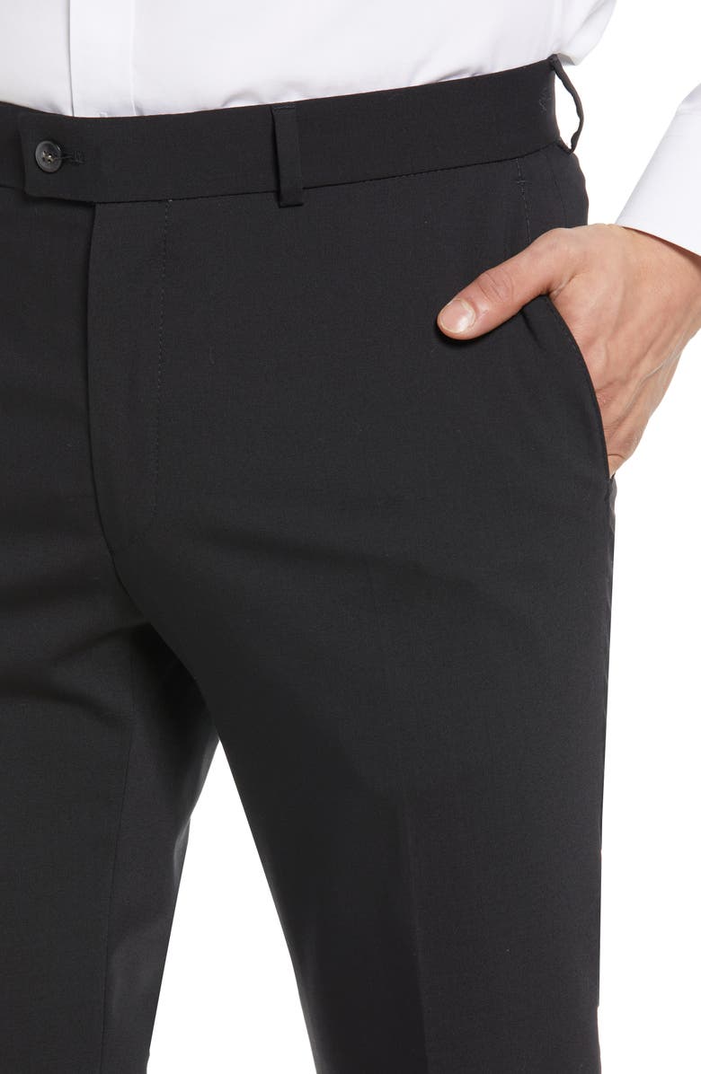 Brax Enrico Wool Blend Flat Front Trousers, Alternate, color, 