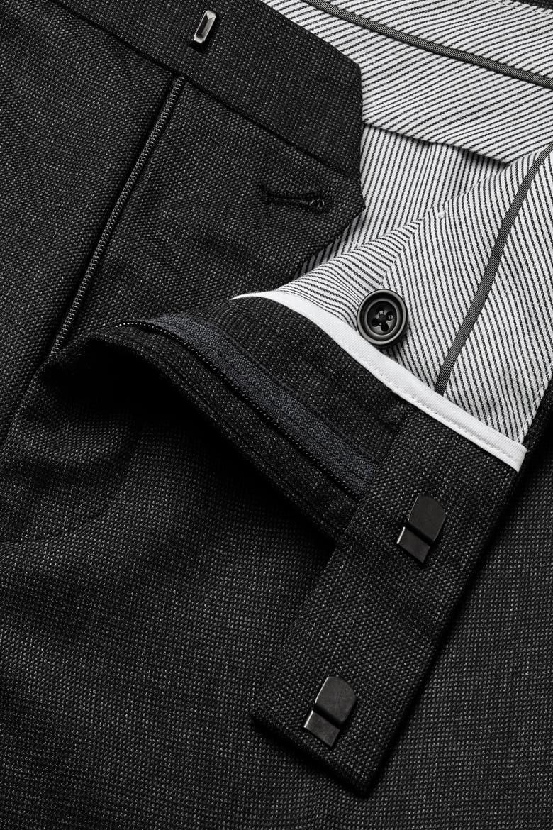Slim Fit End On End Ultimate Performance Suit Pants, Alternate, color, Charcoal Grey