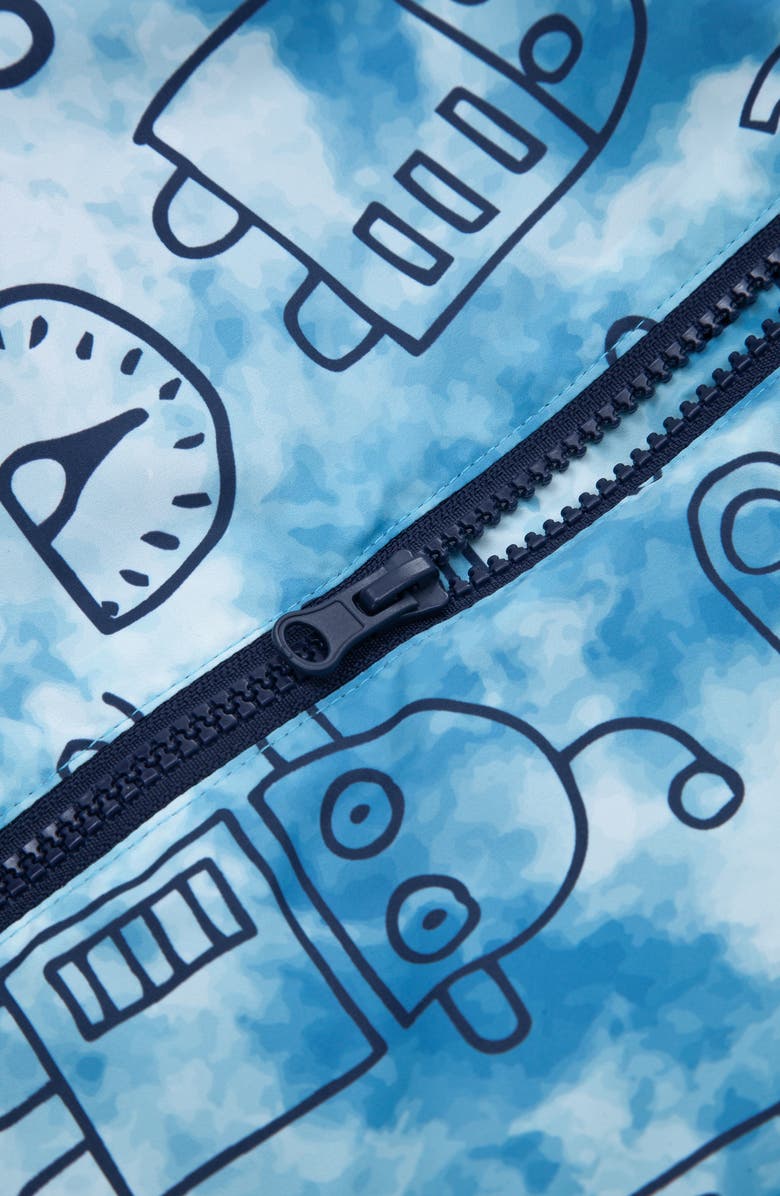 Rokka&Rolla Lightweight Fleece Lined Windbreaker Jacket, Alternate, color, Robot