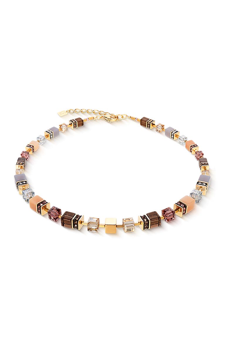 COEUR DE LION Geocube Precious Statement Necklace, Main, color, Blush