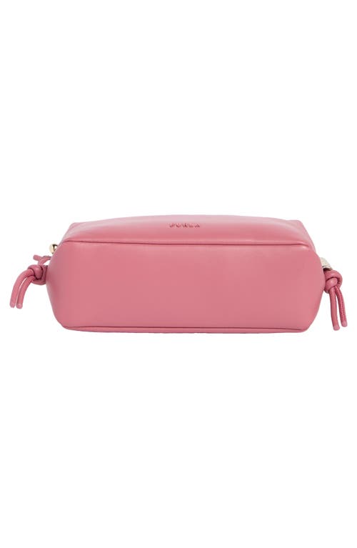 Furla Elettra Mini Leather Camera Crossbody Bag In Pink