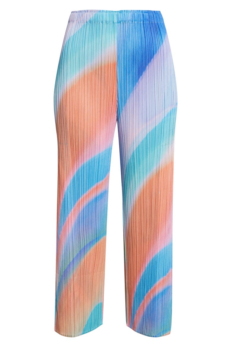 Groove Pleated Ankle Pants, Alternate, color, BLUE