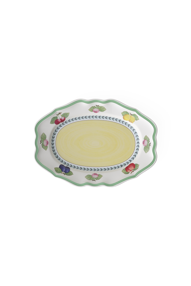 French Garden Fleurence Oval Platter, Main, color, white