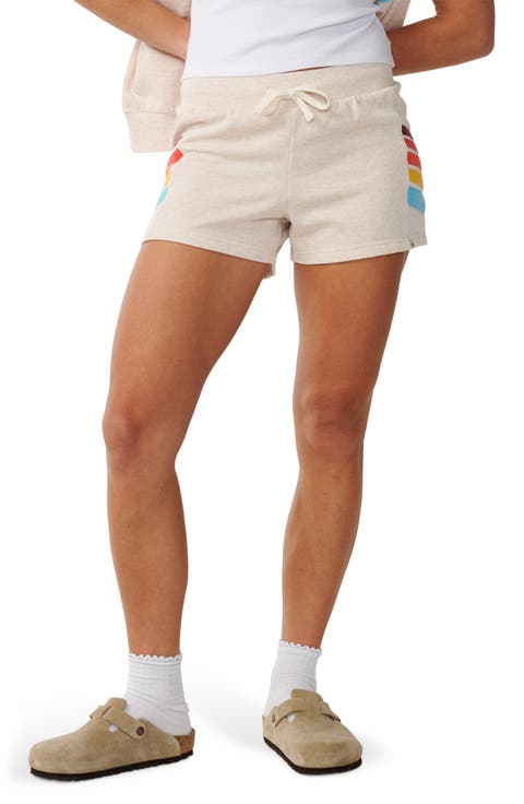 Surf Revival Striped Fleece Shorts