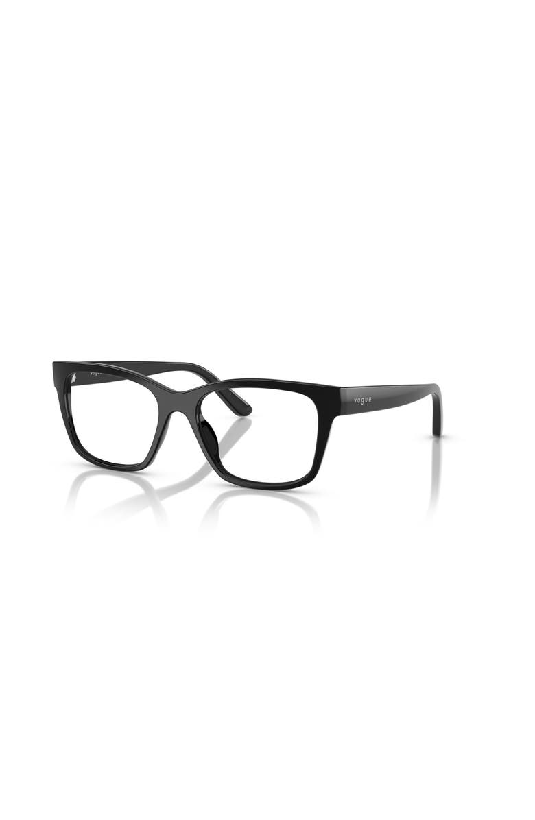 Vogue Eyewear 49mm Rectangle optical glasses, Main, color, Black