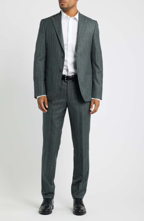 Morton Striped Wool Suit