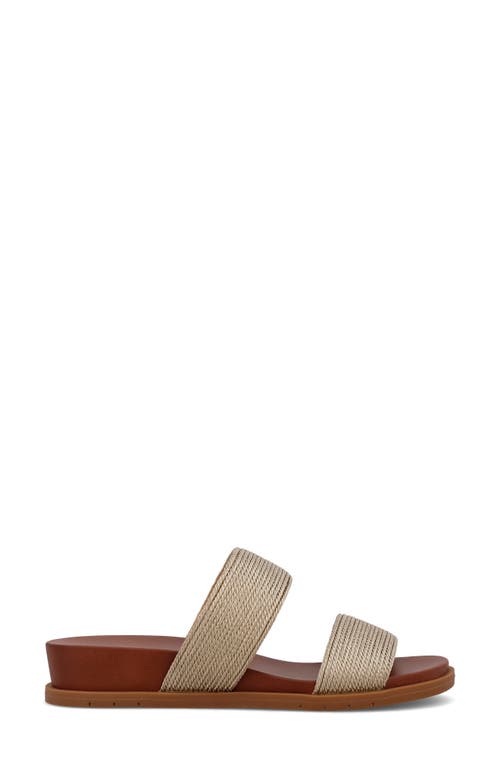 Mia Yelena Wedge Slide Sandal In Gold