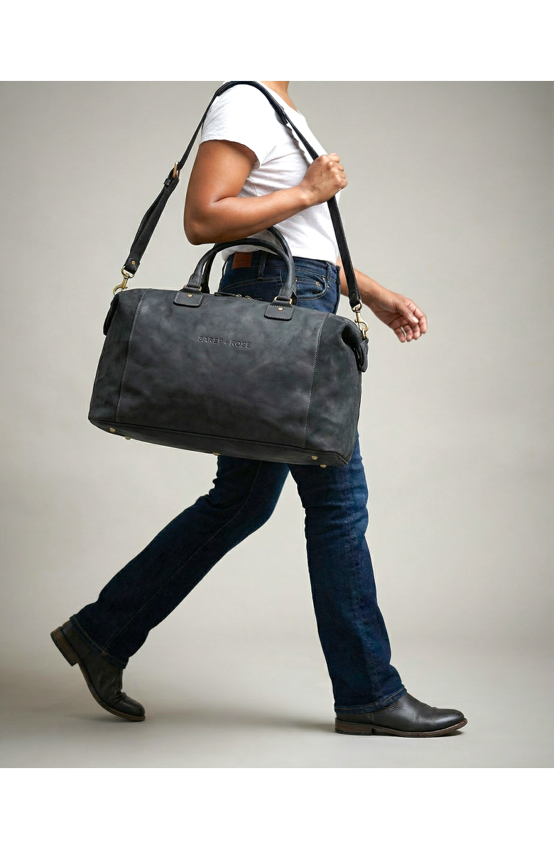 Sarep + Rose The Oakley Travel Weekend Bag, Alternate, color, Black Nubuck