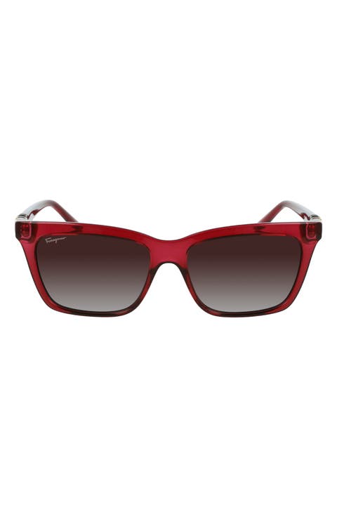 Gancini 54mm Rectangular Sunglasses
