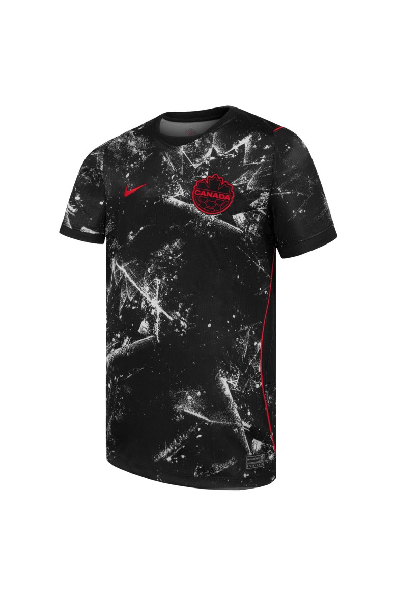 Youth Nike  Black Canada Soccer 2026 Away Stadium Replica Jersey, Alternate, color, Black
