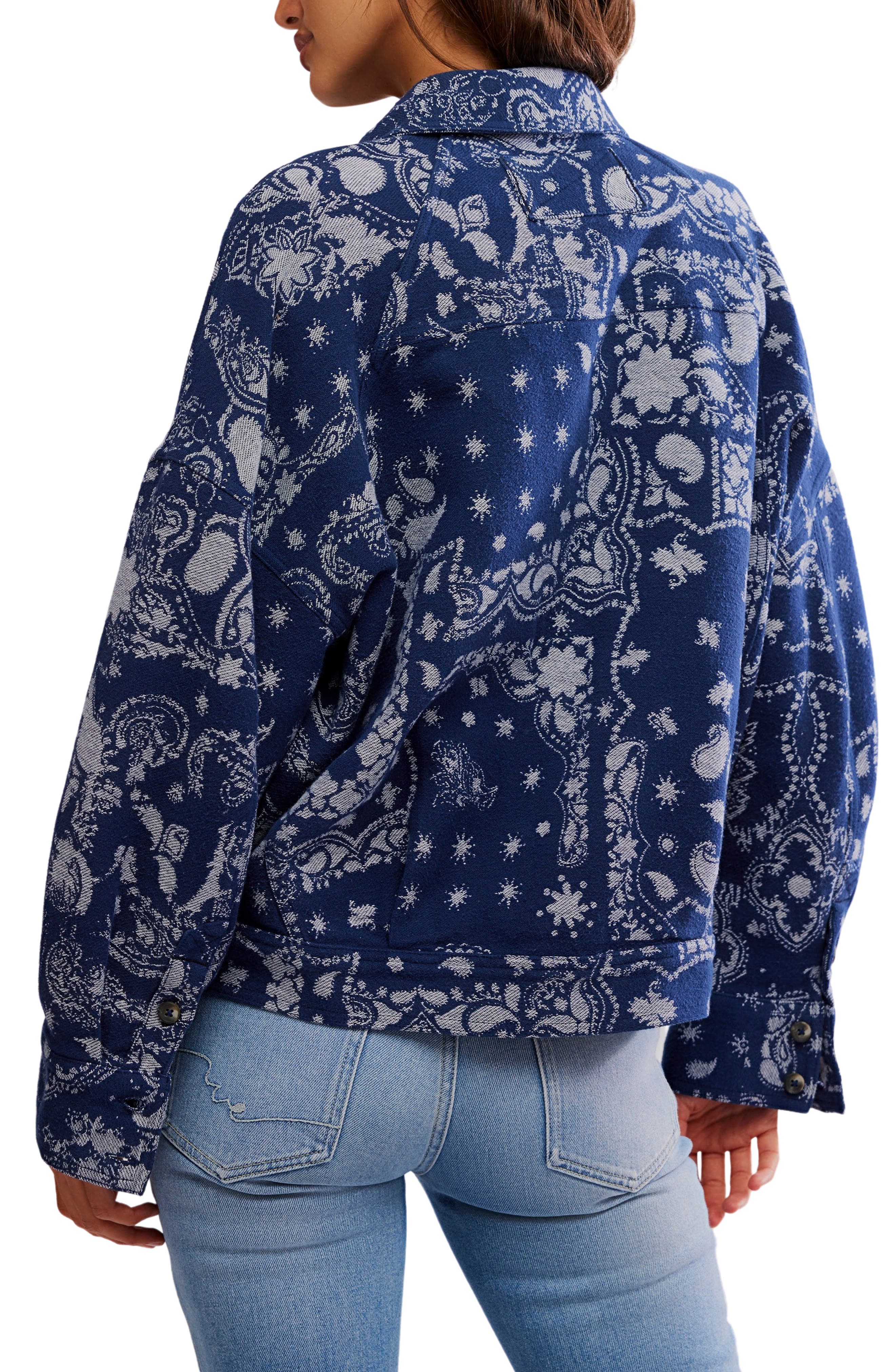 Bandana Jacquard Shirt Jacket - image 2