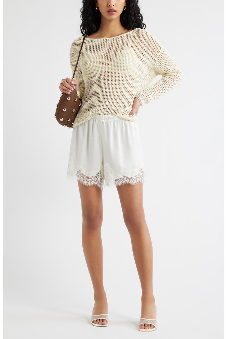 Open Stitch Sweater, Alternate, color, IVORY DOVE