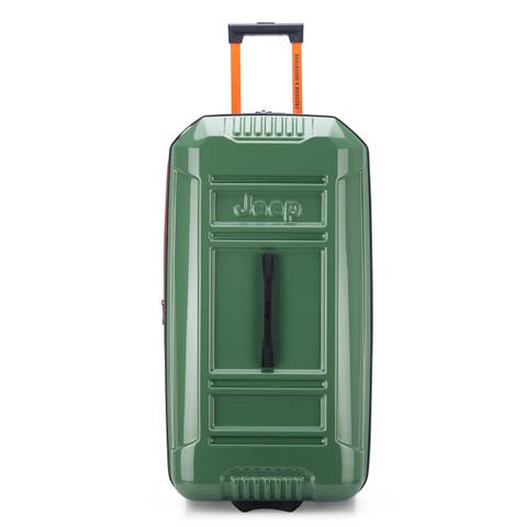 JH003B Checked-Large 30 Inch Hardside Expandable Luggage with Two Wheels