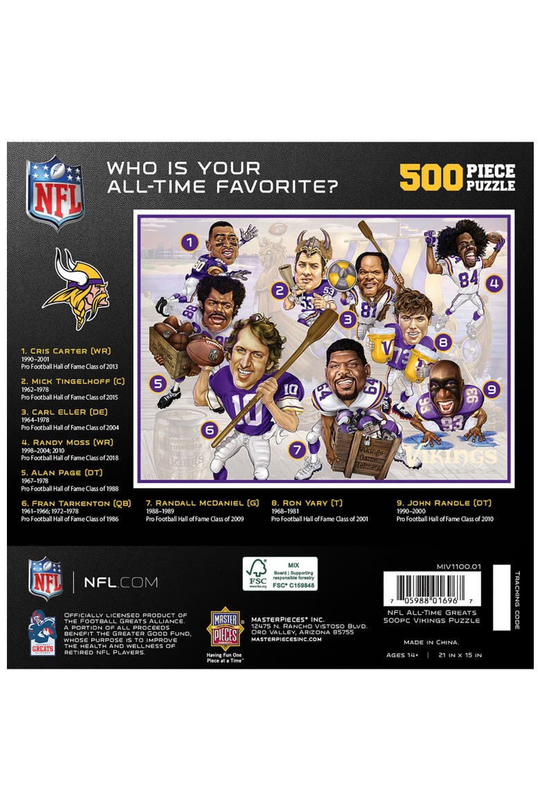 Minnesota Vikings 500 Piece Puzzle, Alternate, color, Multicolor