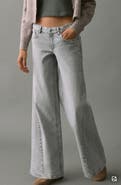 MANGO TEEN Stud Wide Leg Jeans