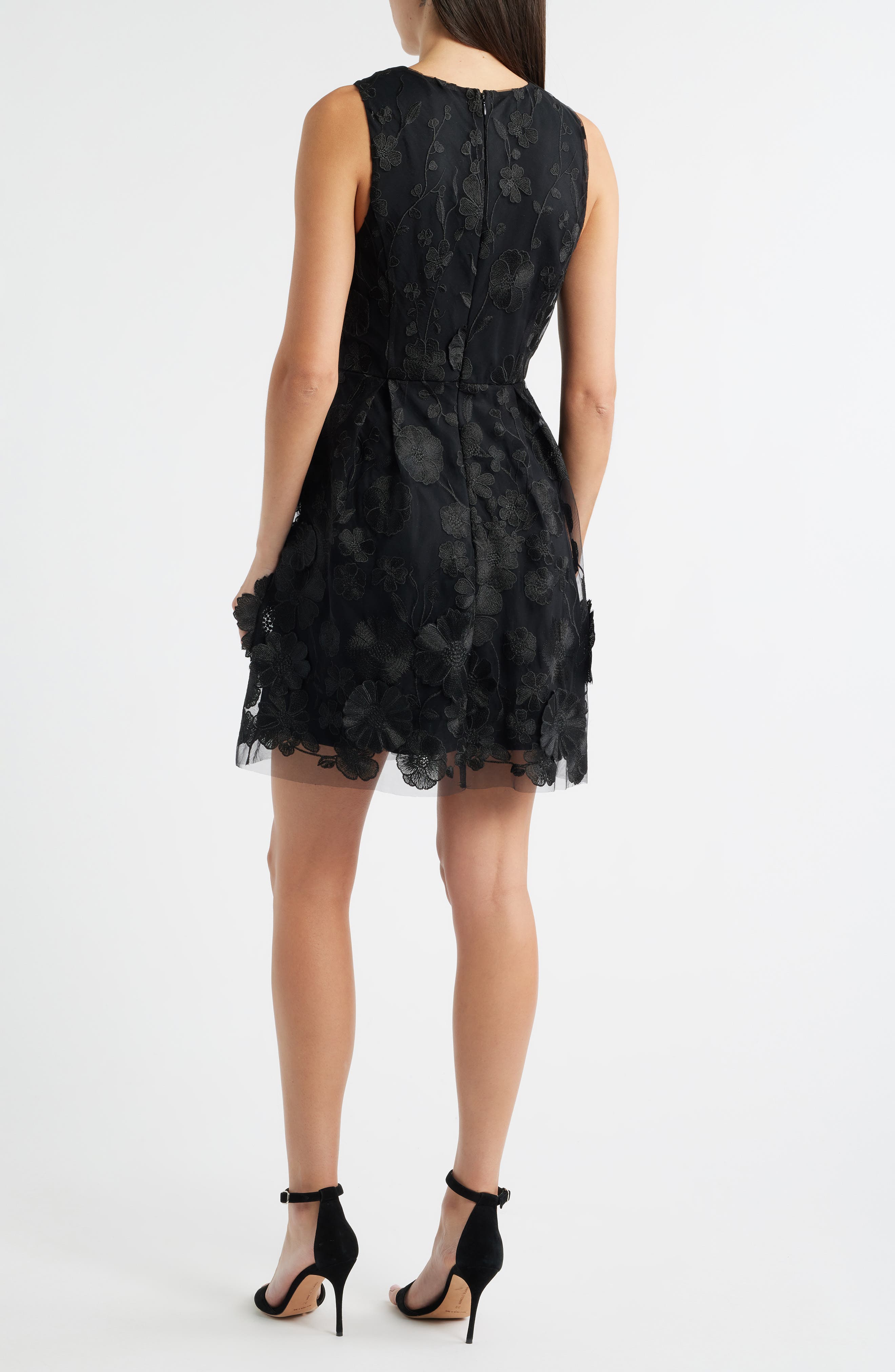 Floral Embroidered Minidress - image 2