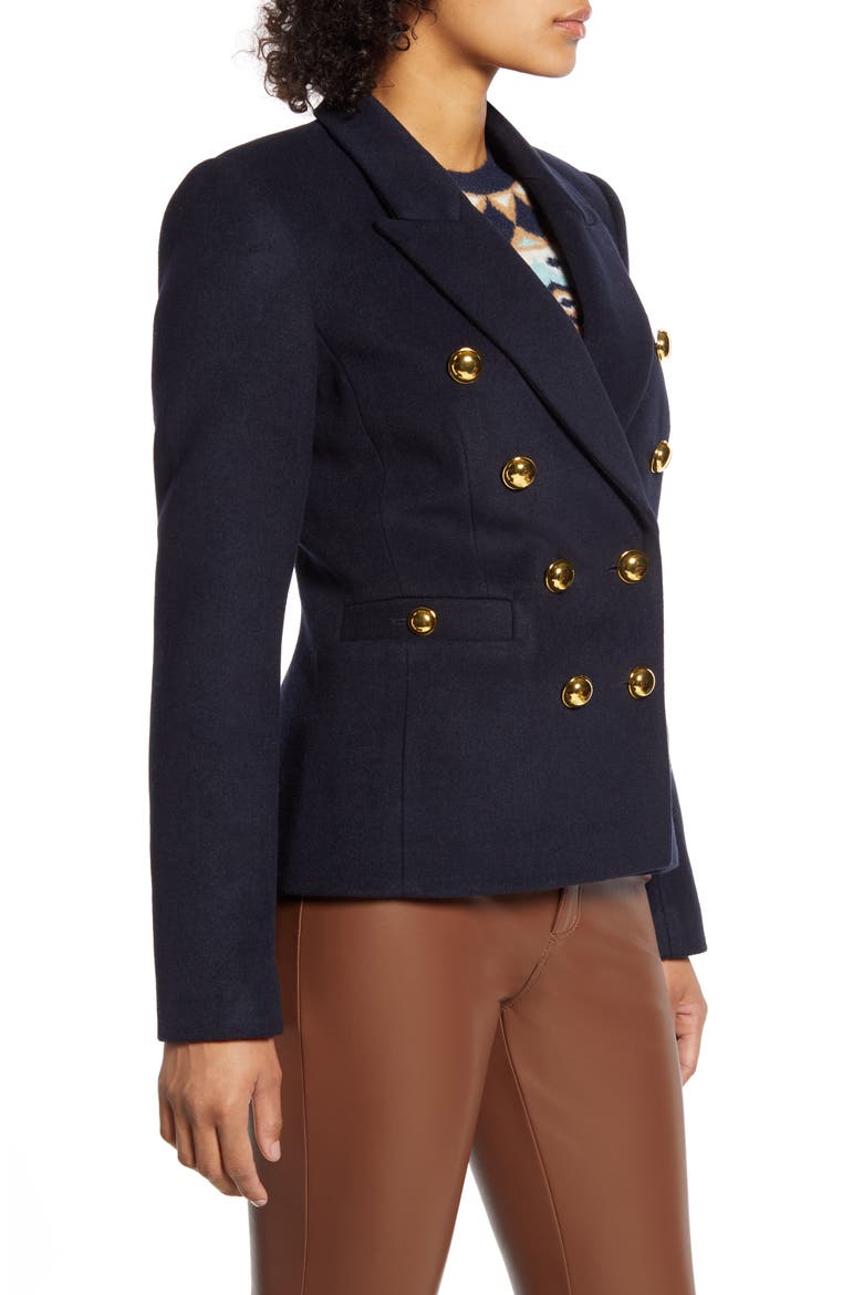x Atlantic-Pacific Double Breasted Blazer (Nordstrom Exclusive), Alternate, color, NAVY BLAZER