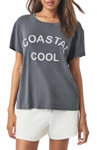 Splendid Coastal Cool Cotton Blend Graphic T-Shirt