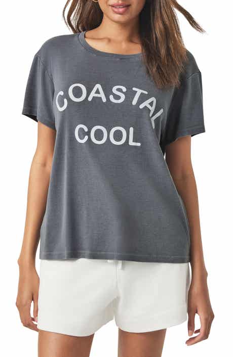 Splendid Coastal Cool Cotton Blend Graphic T-Shirt