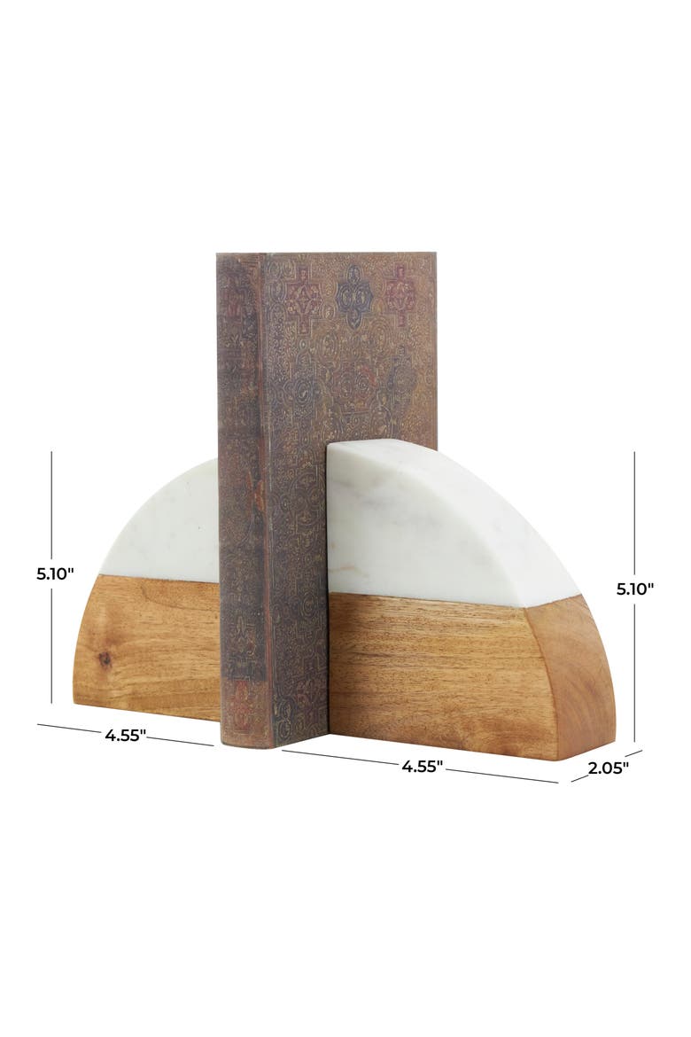 Wedge Marble Bookends, Alternate, color, TAN