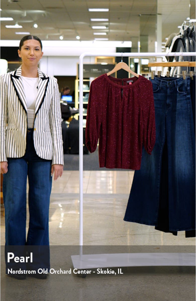 Sparkle Keyhole Peasant Top, sales video thumbnail