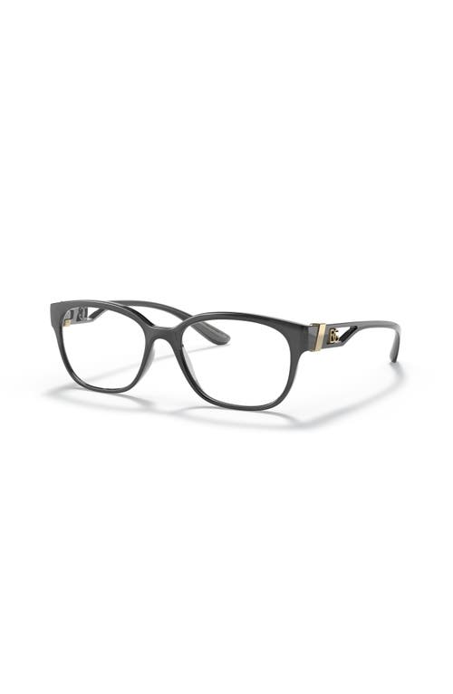 Dolce & Gabbana Dolce&gabbana 54mm Square Optical Glasses In Gray