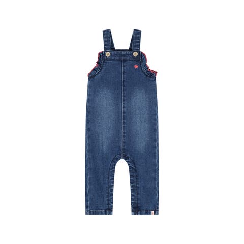 Ruffle Pocket Denim Overalls (baby)