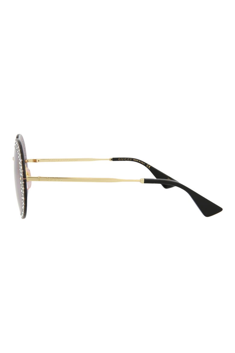 61mm Round Sunglasses, Alternate, color, GOLD VIOLET
