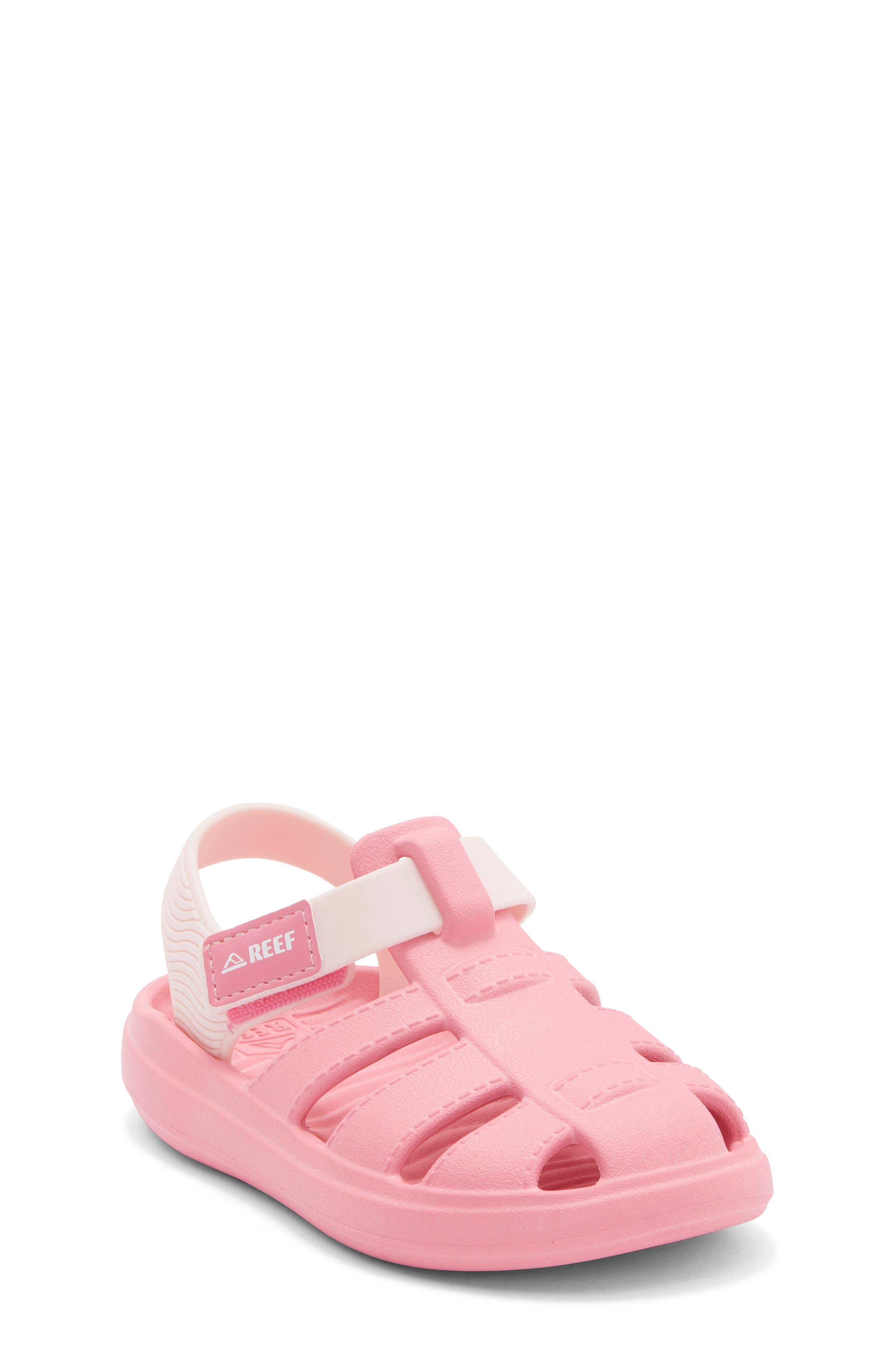 Reef Kids' Totally Beachin Fisherman Sandal, Main, color, Glitter Pink