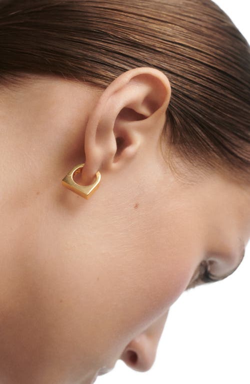 Pdpaola New York Single Hoop In Gold